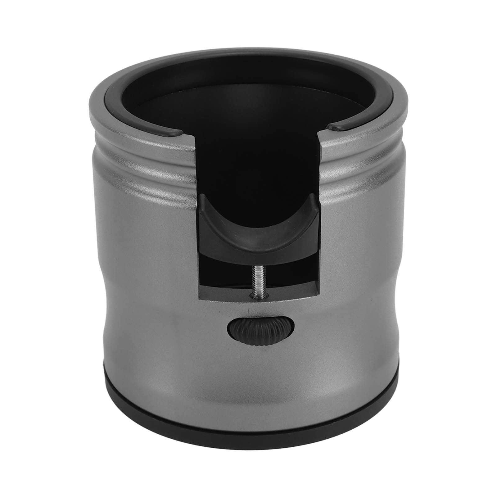 Soporte de Portafiltro de Café, Base de Soporte de Apisonamiento de Portafiltro de Café de Aleación de Aluminio, Soporte Redondo Redondo para Tamper de Café, Soporte de Manija de Filtro(Negro)