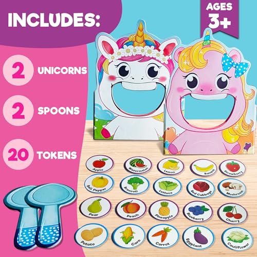Image of Hungry Unicorns Game for Kids 3+ Years | Toys & Gifts for Boys & Girls Ages 3-6 | Kids' Game | Birthday Gift for Ages 2-5 | Educational Toy