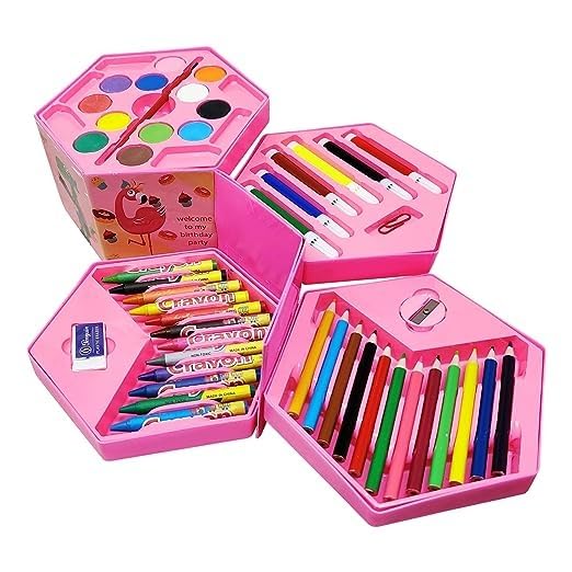 Netigems 46 Pcs Drawing Set For Kids Art Set With Color Box Pencil Colors Crayons Colors Water Color Sketch Pens Set For Kids|Multicolor (B0B65FNWHW) Amazon Price History, Amazon Price Tracker