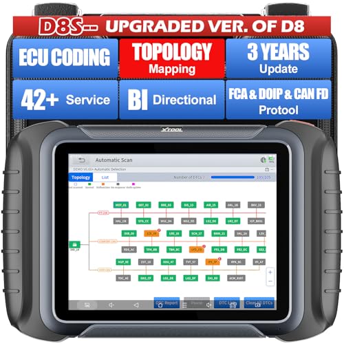 Image of XTOOL D8S Bidirectional Scan Tool: 2026 AI-Assisted OBD2 Scanner