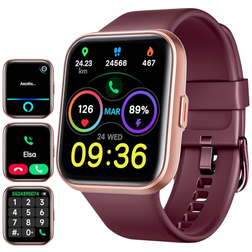 Smartwatch Uomo Donna, 1.8' AMOLED Smart Watch con Chiamate,...