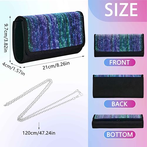 Image of Larcenciel Women's Evening Handbags, Evening Clutch Purse w /Chain for for Prom, Disco, Club, Bar, Dinner, Night Events