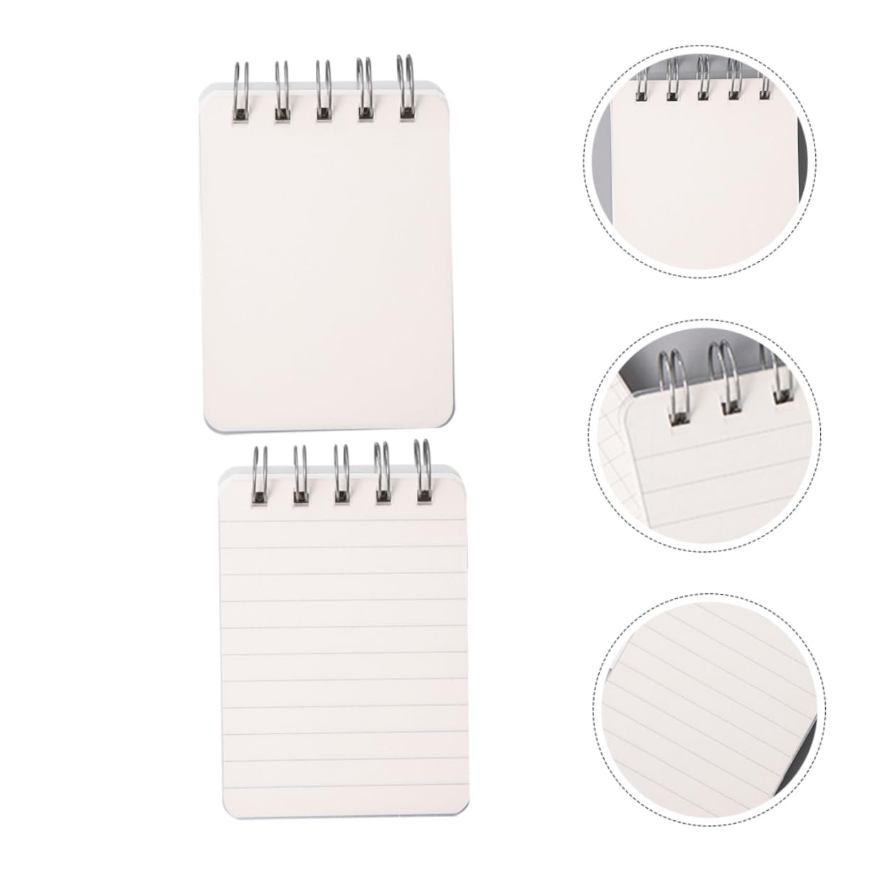 DOITOOL 5 Set Quaderni Mini Portatili Spirale Note Per Ufficio E Scuola Taccuini Con Spessa Per Elegante 4 Pezzi*5