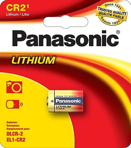 Panasonic CR2 3.0 Volt Long Lasting Lithium Batteries for Rangefinders Cameras Flashlights and Other Devices 1-Battery Pack