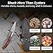 Oyster Knife,Oyster Shucking Kit, Oyster Shucking Knife With Comfort Wood-handle,Sturdy And Sharpness Oyster Knives,Oyster Shucker With 5 leve Protection Cut-resistant Glove(M)