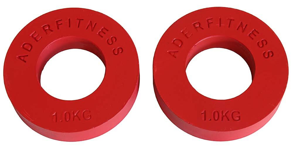 Ader Olympic Fractional Plates Pair- 1 Kg Red