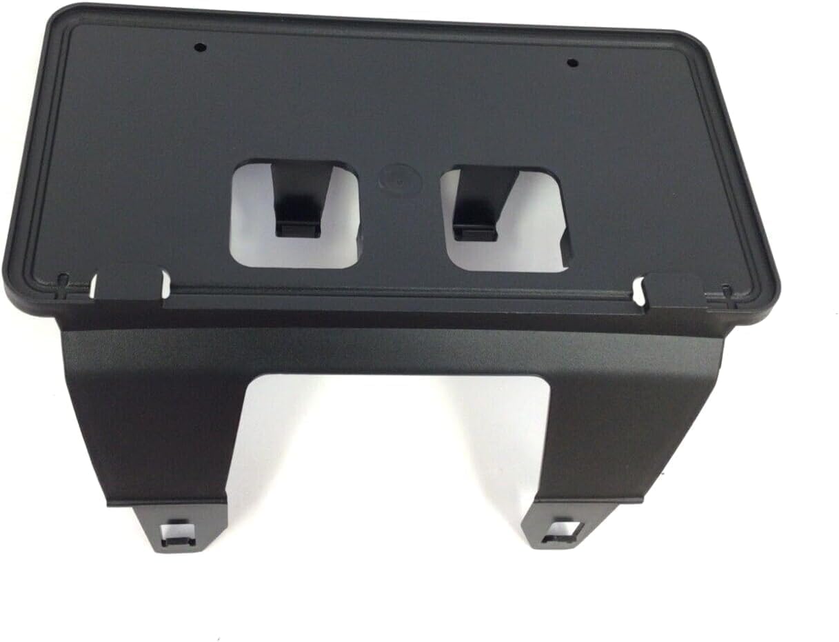 DAT AUTO PARTS Front License Plate Bracket Frame Cover Tag Holder Replacement for 2020-2022 Ford F450 F550 F600 Super Duty Pickup Truck Black Textured Plastic FO1068186 LC3Z17A385AB