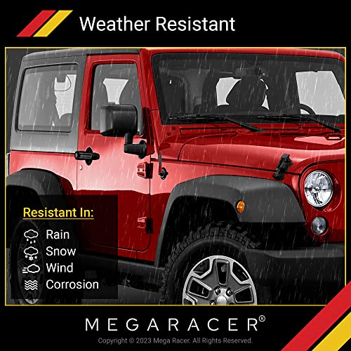 Mega Racer 3 inch 100% Real Carbon Fiber Red Antenna - for Truck, Car, SUV, 6061 Solid Aluminum, Anti-Theft Design, Car Wash Safe, Automotive Antenna Replacement, Universal Fit, Pack of 1 - Thumbnail 5