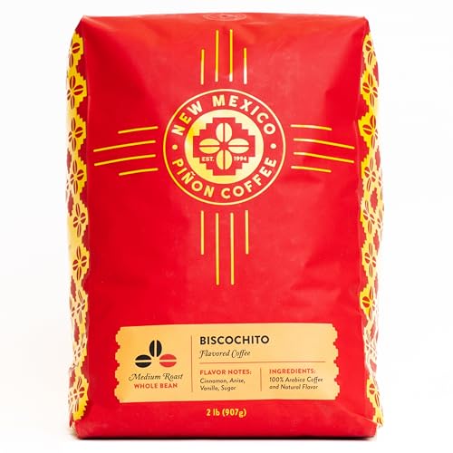 New Mexico Piñon Coffee Naturally Flavored Coffee (Biscochito Whole Bean,