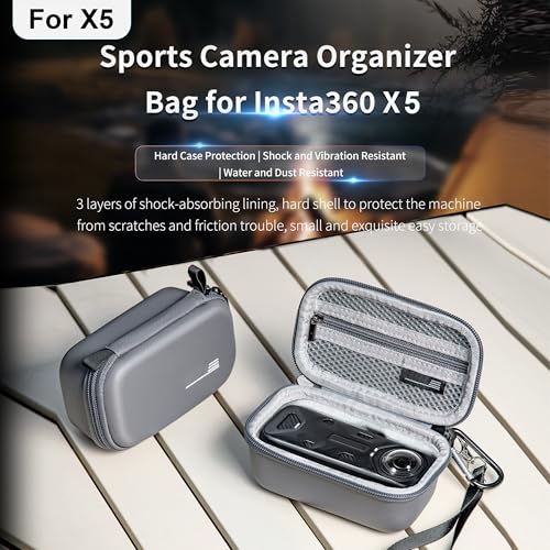 Funda rígida para Insta360 X5, estuche compacto y portátil miniatura 2