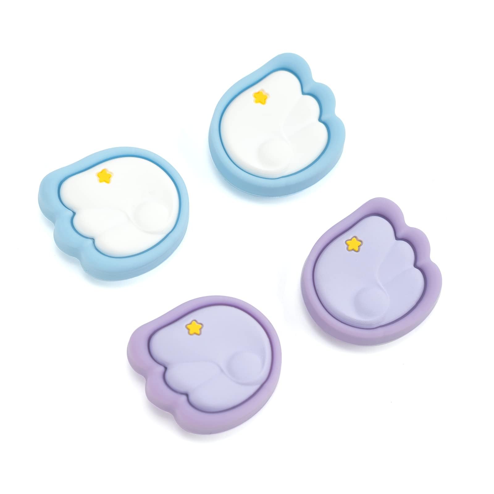 GeekShare Cute Silicone Joy Con Thumb Grip Caps, Joystick Cover Compatible with Switch/OLED/Switch Lite,4PCS - Little Wings