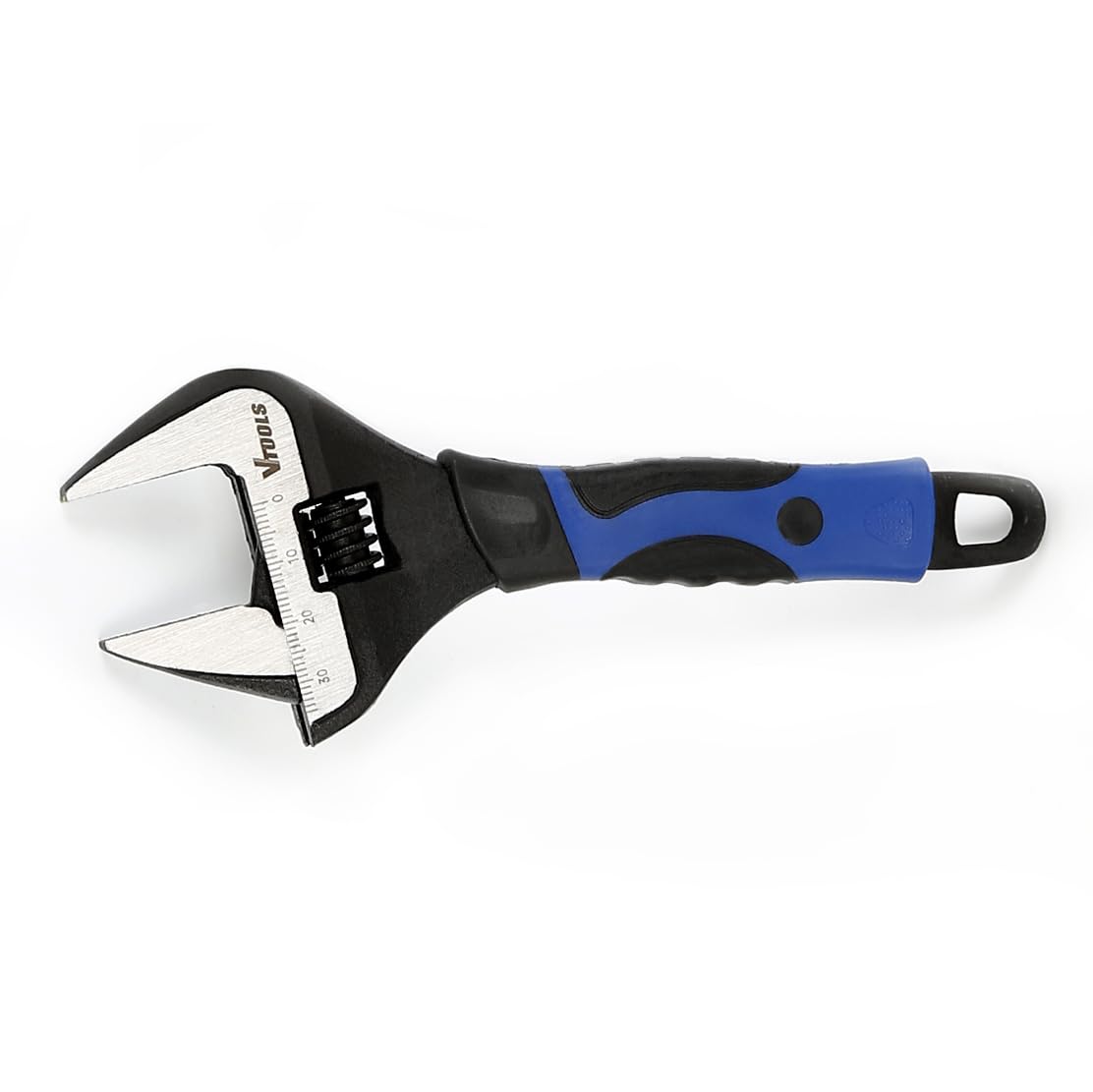 VTOOLS Professional 6 Inch Thin Carbon Steel Adjustable Wrench, Jaw Opening Capacity 34mm, Heat Treated and Black Phosphate Finish, For Home, Workshop and DIY Projects, VT2243