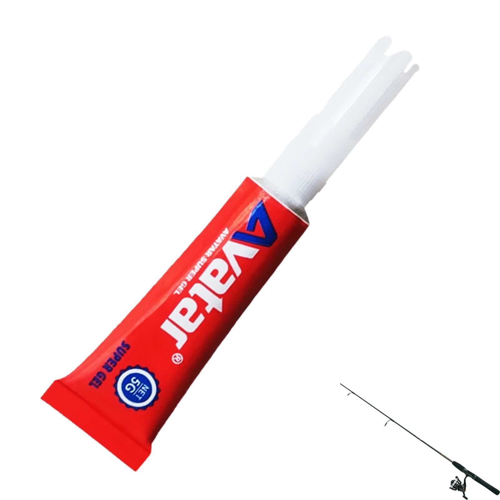 Pegamento reparador de cañas de pescar, adhesivo líquido impermeable | 0,1 oz - Pegamento de punta de caña resistente al agua