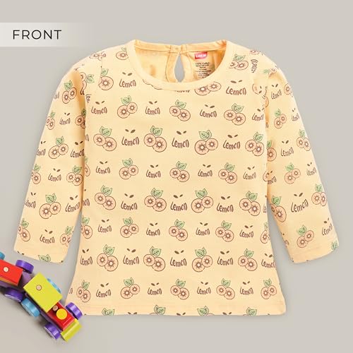 Image of LuvLap Baby Girls 100% Cotton Full Sleeve Girls Top, Pack of 02