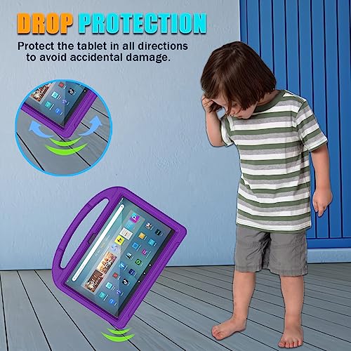 Funda para tablet de 11 pulgadas Mansiruyi morada con protector 3