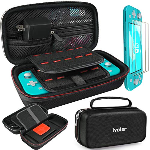 [Large Capacity] Carrying Case for Nintendo Switch Lite 2019,Fits AC Wall Charger Adapter