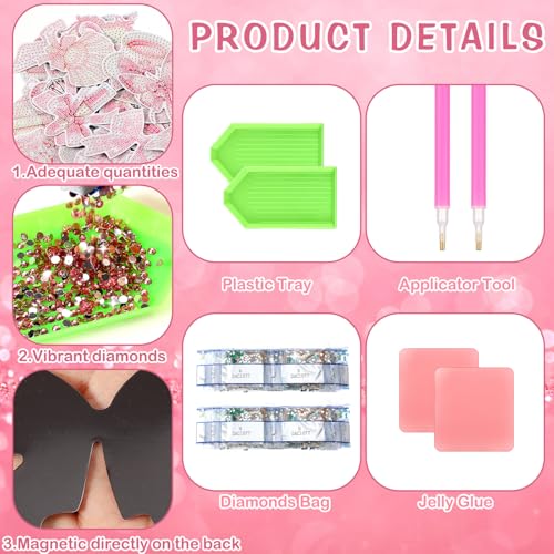 Set de 30 imanes decorativos de arte diamante miniatura 4