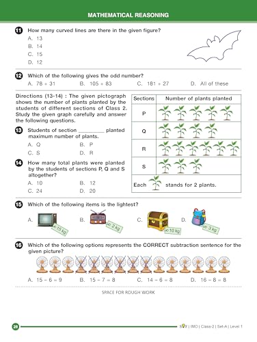 Image of MTG IMO Olympiad 10 Previous Years Papers Class 2 Mathematics (2025-2021 Set A & B) - Model Test Papers with 24 Sample OMR Sheets | PYQ Book For SOF Olympiad 2026-27 Exam