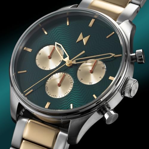 Image of MVMT Men's Airhawk - Pilot Watch - Military Analog Wristwatch - Aviator - Minimalist Water-Resistant 5 ATM /50 Meters Timepiece - Interchangeable Watch Bands - 42mm