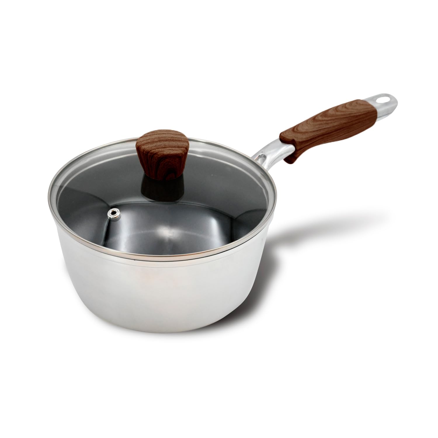 Amazon | every U. チタンコート 片手鍋 20cm ガラス蓋付き ふっ素樹脂
