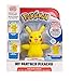 Pokémon Pikachu, ca. 10 cm groß, interaktiv, reagiert auf Berührung und bewegt Arme und Ohren, mit Entdeckungs- und Trainingsmodus