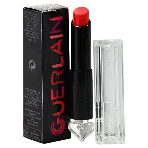 Guerlain La Petite Robe Noire Deliciously Shiny Lip Color # 021 Red Teddy Lipstick for Women, 0.09 Ounce