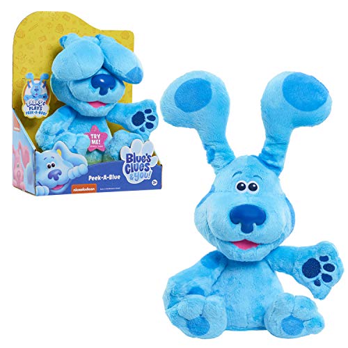 Blue’s Clues & You! Peek-A-Blue, Interactive Barking Peek-A-Boo Stuffed Animal, Dog, by Just Play