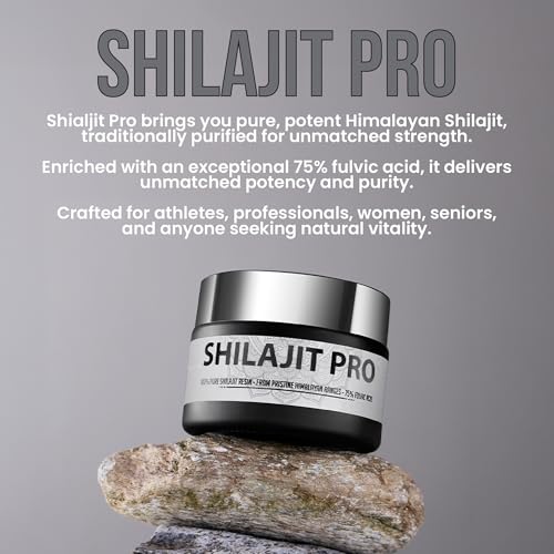 Image of Shilajit Pro | Pure Himalayan Shilajit Resin | 75% Fulvic Acid | Lab Tested | Energy, Stamina & Strength Support | 50g