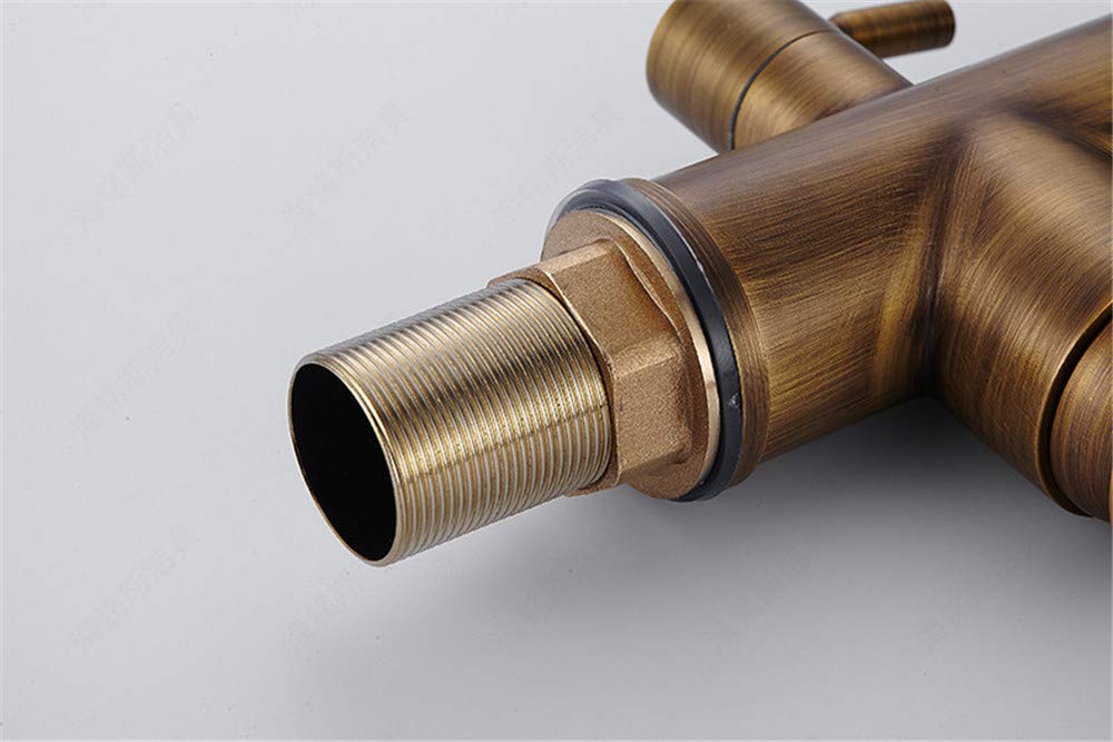 Antique Fredda E Calda Da Cucina Depuratore Di Acqua Del Rubinetto Lavandino Doppio Rubinetto Rotativo Da 360 Gradi Di Bronzo A 3 Vie A Doppio Filtro Miscelatore