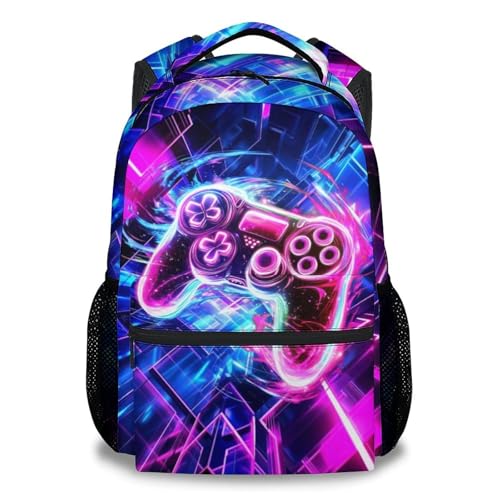School Backpack for Boys - 17 Inch Gamer Backpacks for Kids Elementary - Gaming Student Bookbag for Ages 8-10