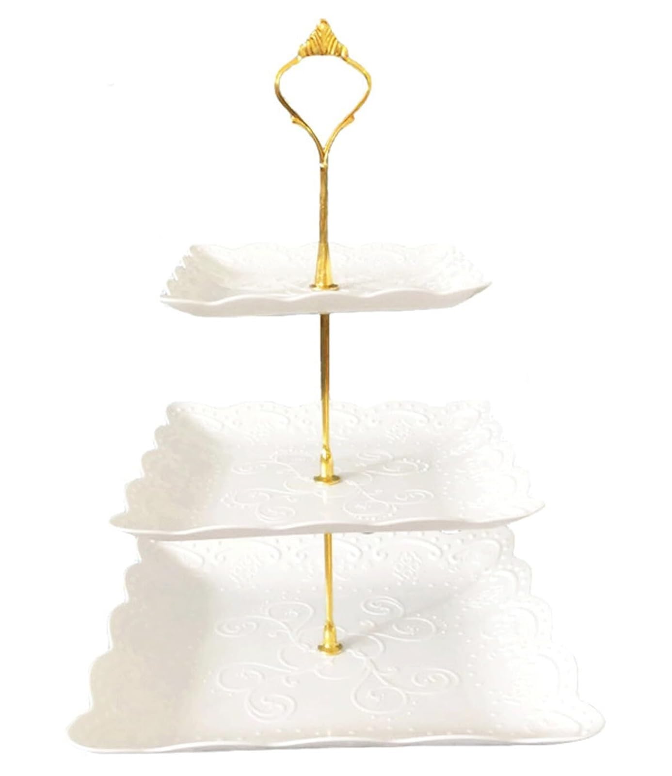 Ryckey Cake Stands 3 Tier Cupcake Stand Plastic Serving Dessert Stand