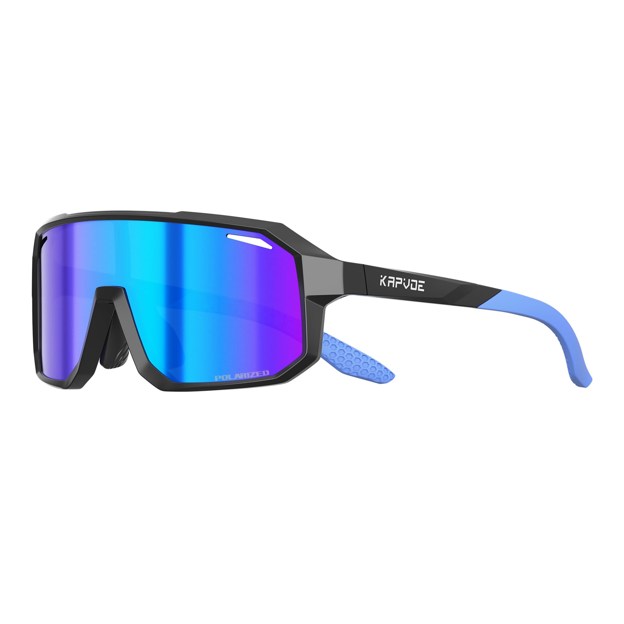 KAPVOE Kids Baseball Sunglasses Polarized for Boys Girls 6-14, Youth Baseball Sunglasses UV400 with Lightweight TR90 Frame, Adjustable Nose Pads for