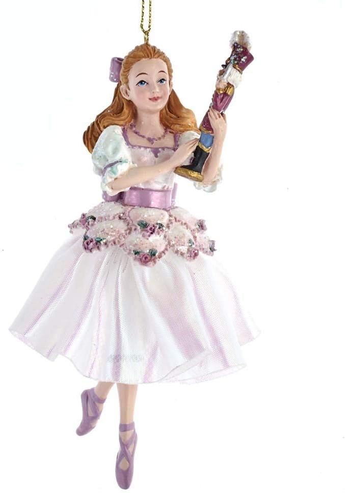 Kurt S. Adler Nutcracker Suite Clara with Nutcracker Christmas Ornament E0426C