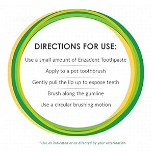 Vetoquinol Enzadent Enzymatic Toothpaste Kit + Fingerbrush & Dual-End Toothbrush for Cats & Dogs – 3.2 oz, Poultry Flavor – Oral Dental Care Kit: Removes Plaque, Polishes Teeth & Freshens Breath