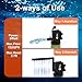 AquaMiracle Aquarium Filter for 10-40 Gallon Aquariums, Fish Tank Filters Turtle Filter Internal Power Filter 3-Stage Filtration with Aeration/Rainfall Modes