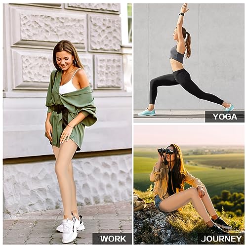 ktinnead 20-30 mmhg compression pantyhose for women footless medical compression stockings waist high opaque compression tights for edema varicose veins swelling pregnant teacher doctor