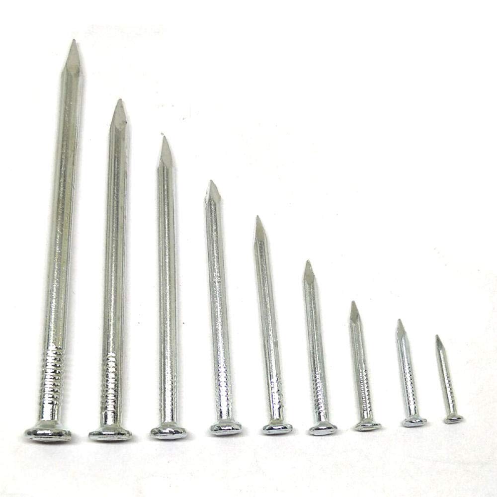 Clavos de ferretería, clavos de acero para ladrillos, Clavos de cemento, clavos acero especiales, for el hogar, carpintería, pintura, fijación, herrajes pared - 3,4 x 50 mm (102 unidades/caja)