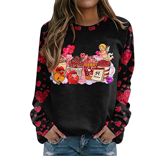 PTLLEND Tshirt Damen Sommer Damen Tshirt Rundhals Oberteile Casual Lose...