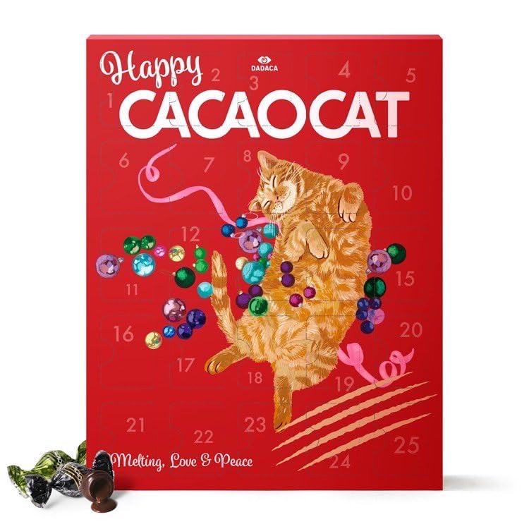 Amazon.co.jp: CACAOCATアドベントカレンダー25個入 DADACA