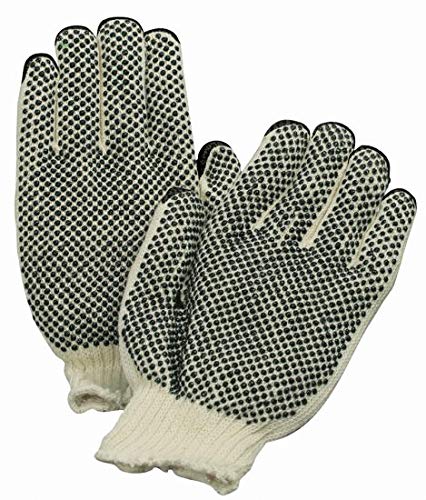 Preisvergleich Produktbild Grobstrick Arbeitshandschuh mit beidseitigen PVC Noppen