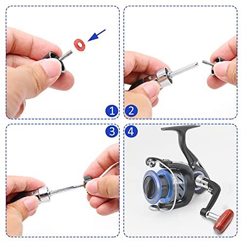 Zorveiio ANK210707 -- 25 2 Pcs Fishing Spinning Reel Handle Replacement thumb #4