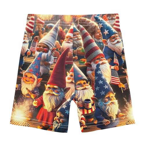 Girls Biker Shorts Toddlers Cotton Under Skirt Shorts Floral 4th July Party Gnomes Summer Outfits 4t2