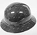 Wet Works Imaging Customized Pyramex Full Brim HEX Weave Carbon Fiber 3D Limited Hard HAT with Ratcheting Suspension Custom LIDS Crazy Sick Construction PPE