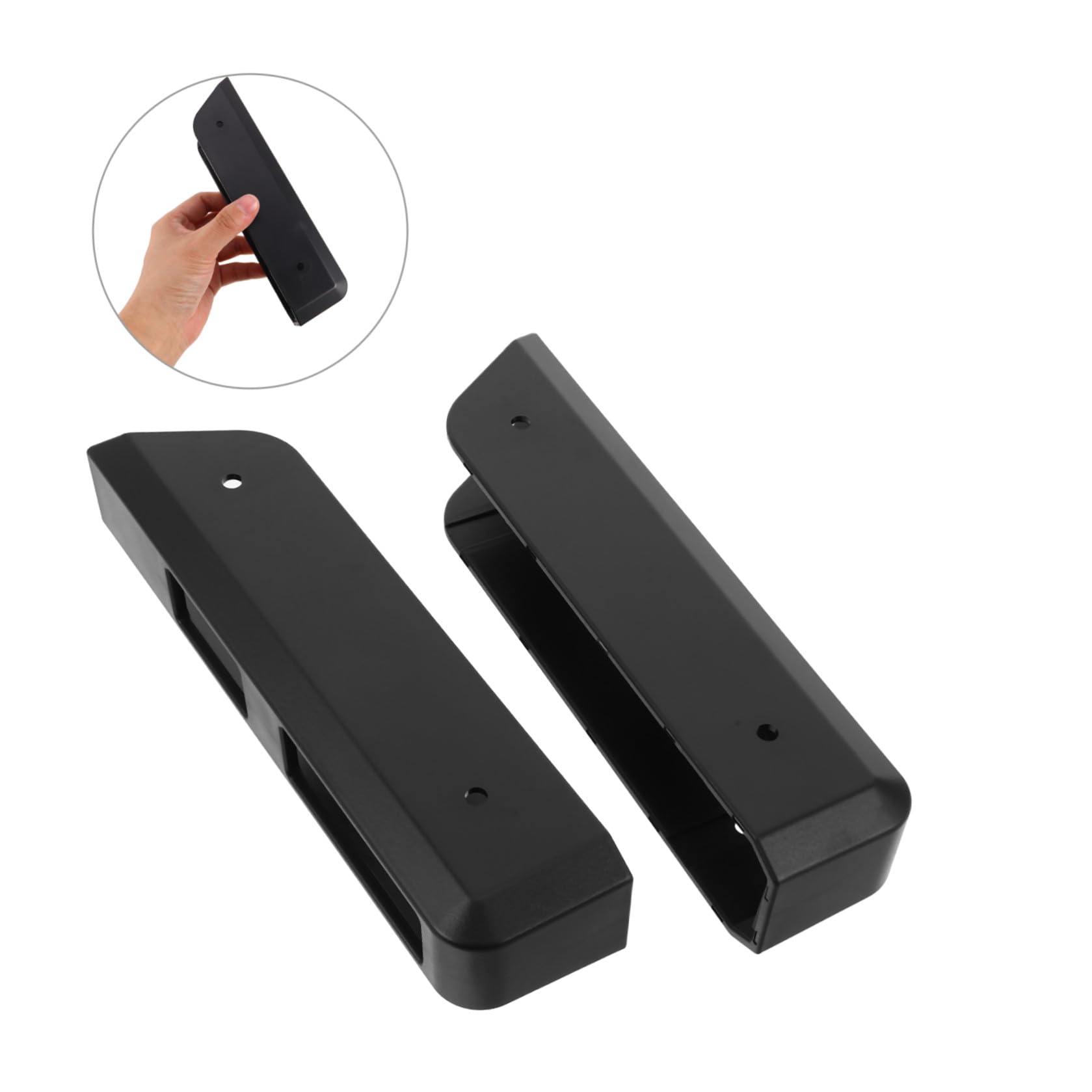 VILLCASE Supporto da Parete Compatto e Stabile in Acrilico Nero per Bilancia Digitale Porta Bilancia per Camera da Letto e Piccoli Appartamenti
