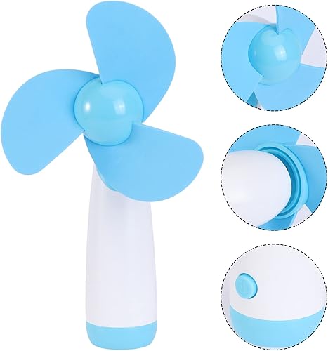 Miniatura 9 de LIFKOME Mini ventilador de mano personal con batería de espuma suave, aspas de mano, mini ventilador portátil de refrigeración personal, ventilador