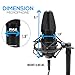 USB Microphone Podcast Recording Kit - Audio Cardioid Condenser Mic w/Desktop Stand and Pop Filter - for Gaming PS4, Streaming, Podcasting, Studio, YouTube, Works w/Windows Mac PC - Pyle PDMIKT120