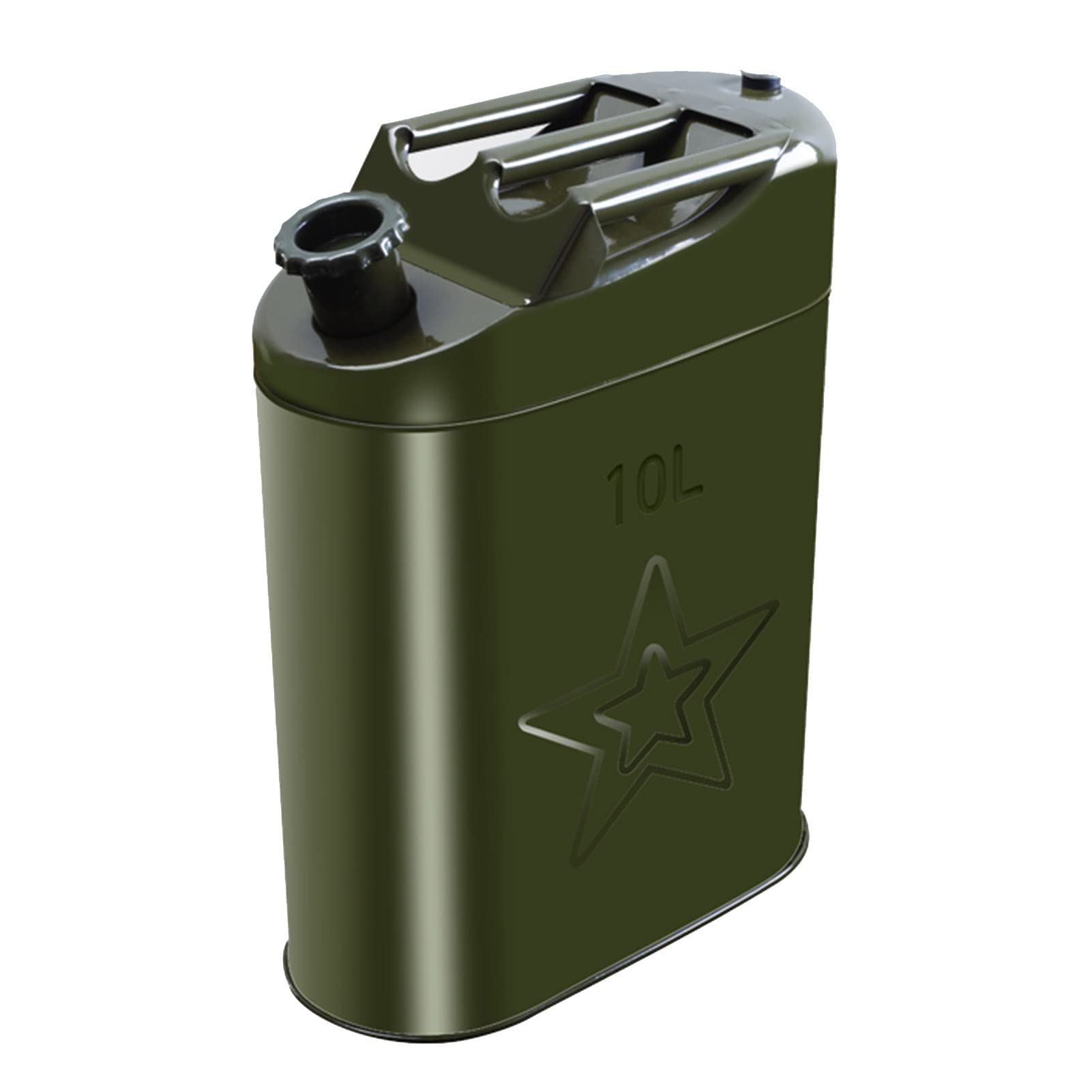 Bidon Gasolina, Bidón para carburante/Garrafa Metal Gasolina/Diesel 5/10/15/20/25/30L, Incluye guía de Aceite y Guantes