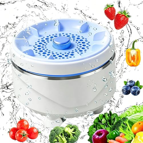 Fruit and Vegetable Washing Machine, Capsule Fruit Cleaner Device for Kitchen Sink | Portable Veggie Wash Purifier for Produce Grains Meat Seafood, 2026...