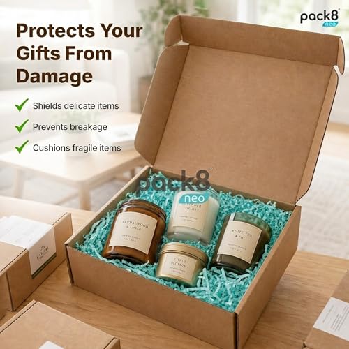 Image of Pack8neo Shredded Paper Grass Cutting For Giftpacking Fill for Gift Baskets and Boxes (1000g)| Eco-friendly grass paper, Crinkle Cut, Gift Packaging Protection & Decoration Material, Green, 1kg