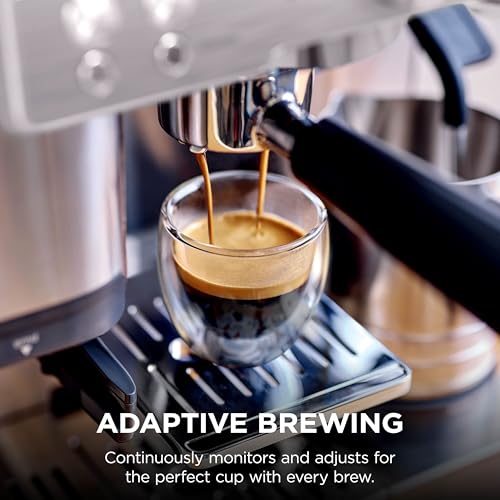 Ninja Luxe Premier 3-in-1 Coffee Machine, Latte, Cappuccino, Cold Brew & Espresso Maker With Built in Bean Grinder & Milk Frother, Easy to Use, 4 Automated Froth Presets, Silver, ES601UK